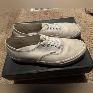 Vans Men's White Canvas Shoes Classic